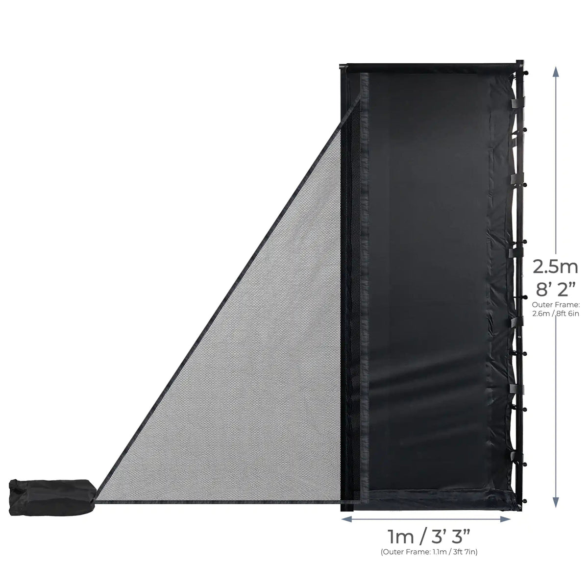 Garmin Approach R10 Golf Simulator Starter Package — SimSpace SLIM Enclosure & Impact Screen | UK — golf simulator enclosure 