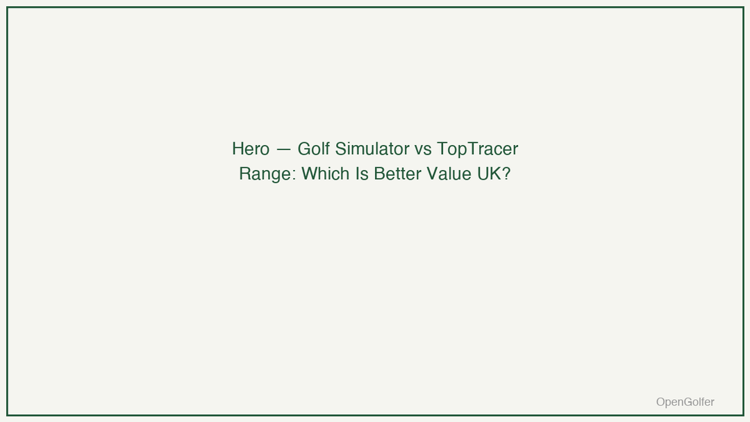 Golf Simulator vs TopTracer Range: Which Is Better Value UK? — featured image
