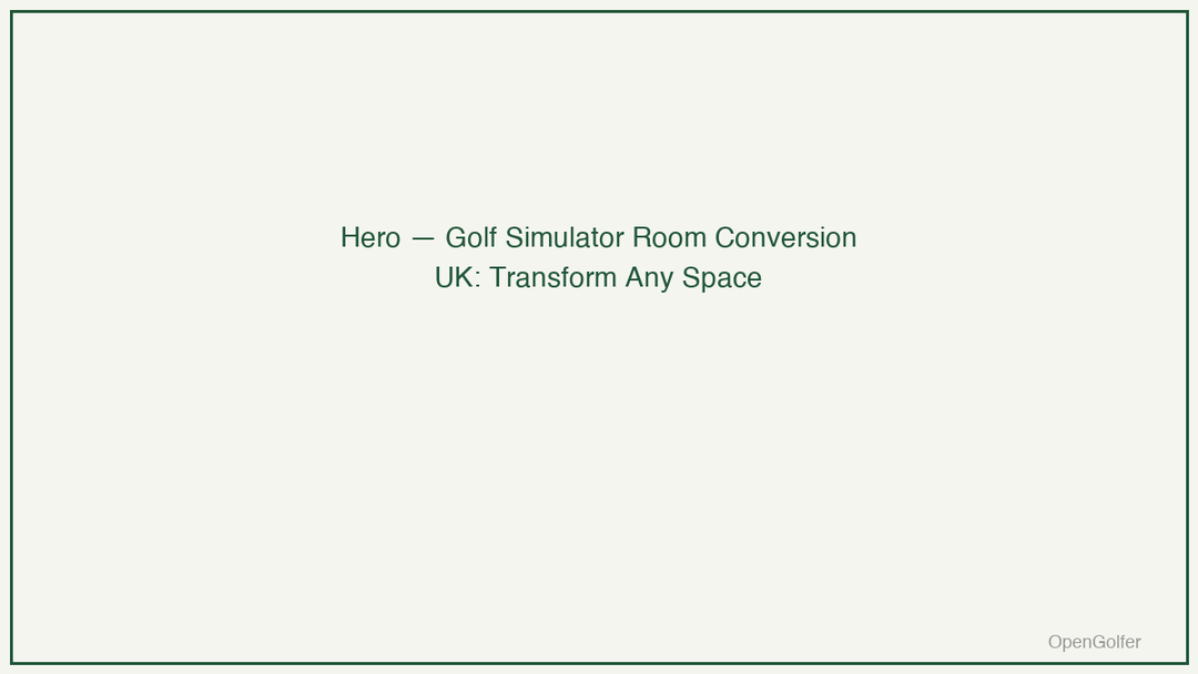 Golf Simulator Room Conversion UK: Transform Any Space — featured image
