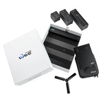 Golfzon WAVE box contents showing included accessories and components