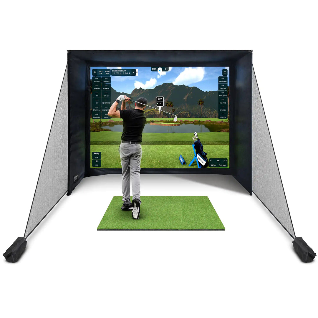 SimSpace SLIM Golf Enclosure 3.3 x 2.5 x 1m (with Side Netting)