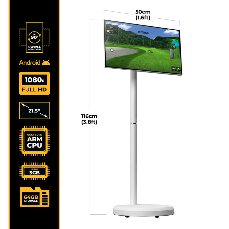 SimSpace 21.5" Golf Simulator Touchscreen & Stand