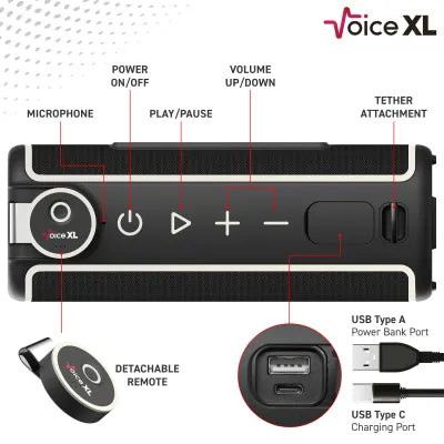 GOLFBUDDY Voice XL GPS Speaker with Remote