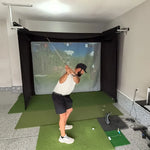 Golfer swinging in a Vanish 11