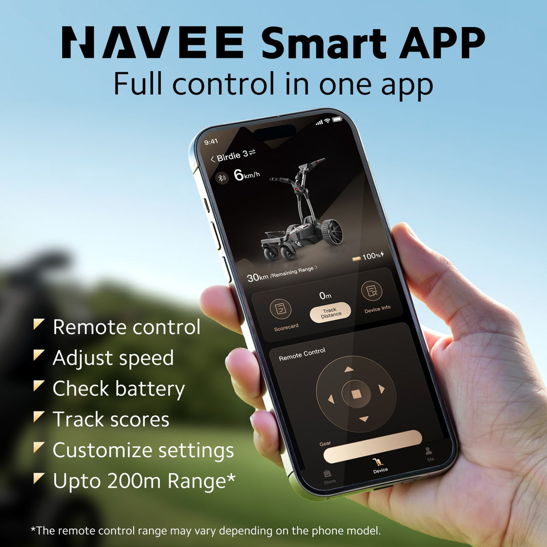 NAVEE Birdie 3X Electric Follow Golf Trolley