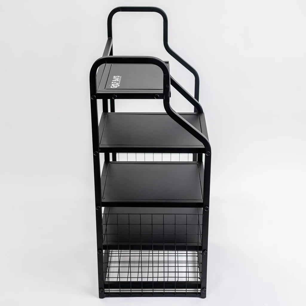 GolfBays Club Display Rack, Holds 14 Clubs & 9 Golf Balls , Indoor Golf Storage Organiser