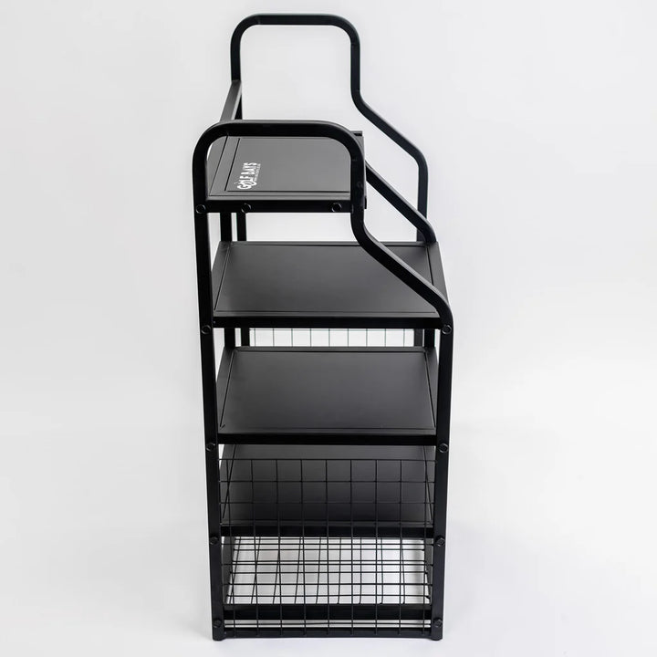 GolfBays Club Display Rack, Holds 14 Clubs & 9 Golf Balls , Indoor Golf Storage Organiser