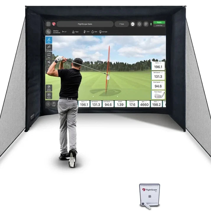 FlightScope Mevo Gen2 Home Golf Simulator Full Package