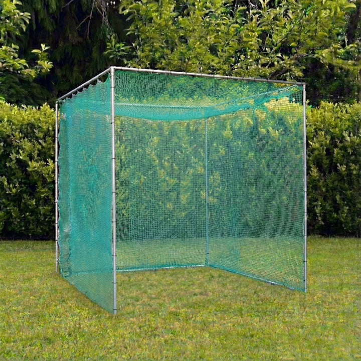 Pro Golf Cage & Hitting Mat Bundle | 3m × 3m × 3m