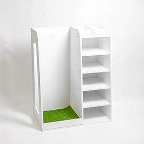 Golfbays Premium Single Bag Display Wooden (White)