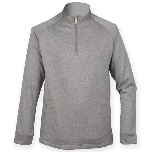 Henbury 1/4 Zip With Wicking Finish