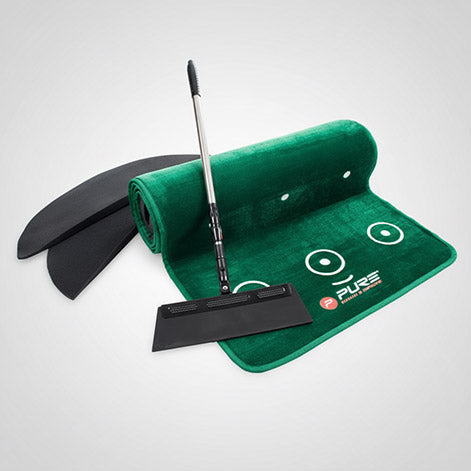 Pure2Improve Dual Grain Putting Mat (335 × 70cms) With Broom & Contour Pads