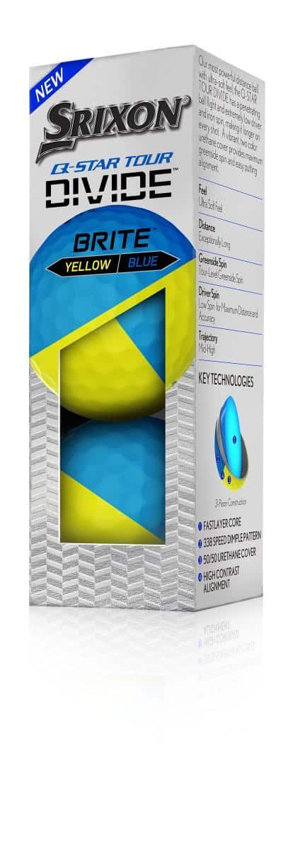 Srixon Q-Star Divide Yellow/Blue (12)