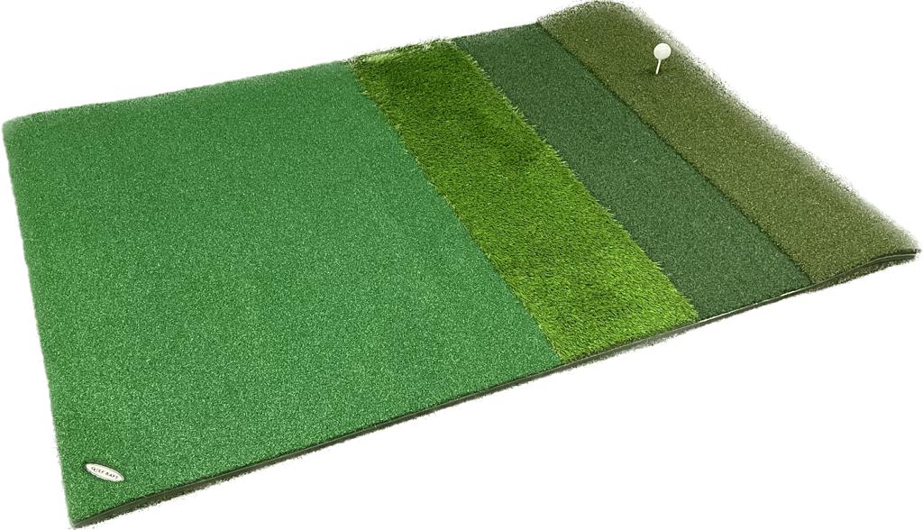 GolfBays Tri Turf Hitting Mat 120 x 180 cm (3'11 x 5'10)