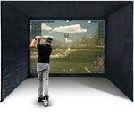SimSpace Sim 6 enclosure with golfer
