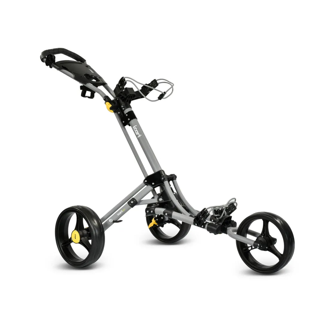 iCart Go - 3 Wheel Push Trolley Grey/Black