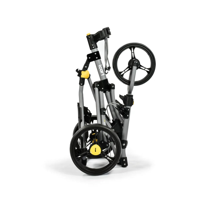 iCart Go - 3 Wheel Push Trolley Grey/Black