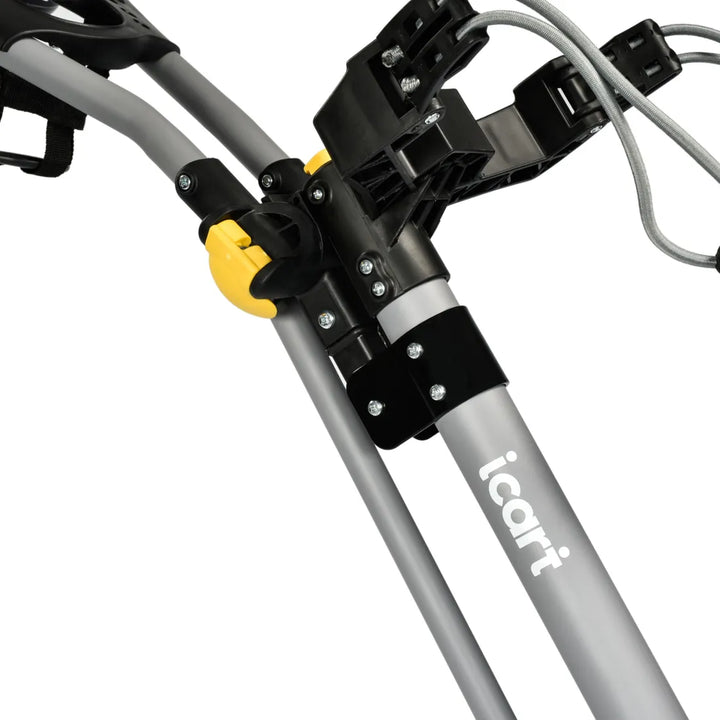 iCart Go - 3 Wheel Push Trolley Grey/Black