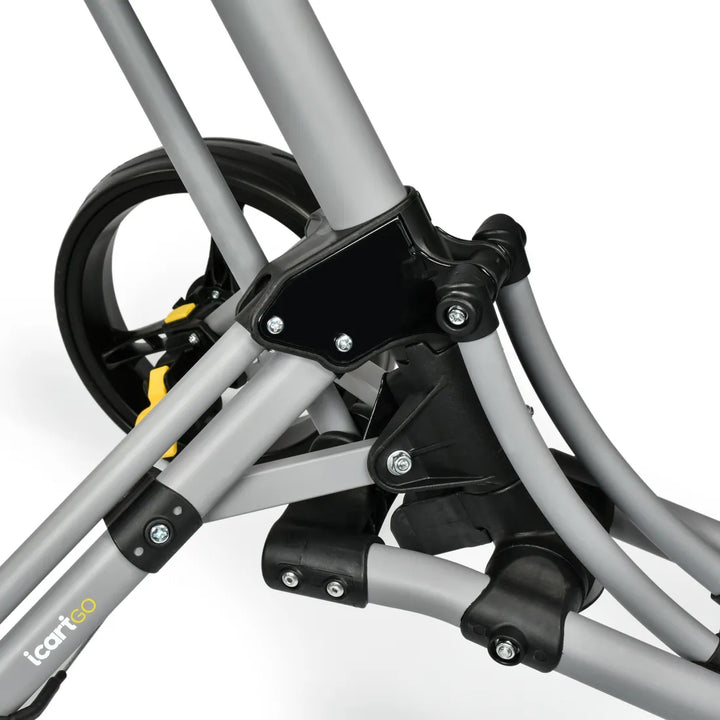 iCart Go - 3 Wheel Push Trolley Grey/Black