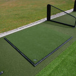 FORB Professional Freestanding Heavy Duty Steel Golf Cage + Premium Hitting Mat & Base | 3m x 3m x 3m Bundle