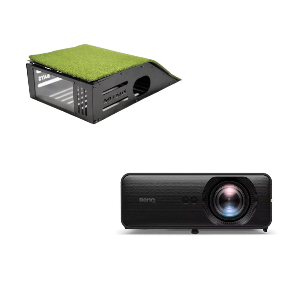 BenQ AH500ST Short Throw Projector + Floor Mounted Case Bundle Golf Simulator Projector