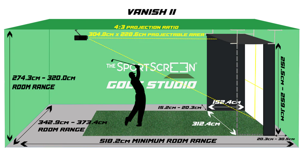 Vanish Series Retractable Golf Enclosure (Vanish 11)