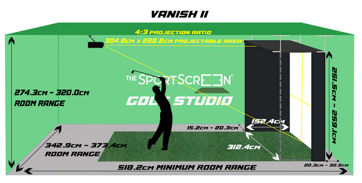 Vanish Series Retractable Golf Enclosure (Vanish 11)