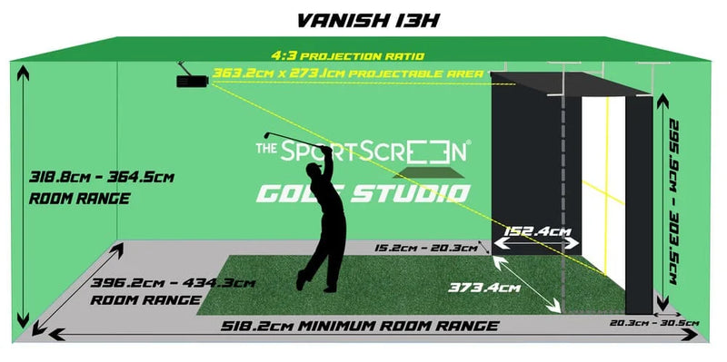 Vanish 13H dimensions and room ranges