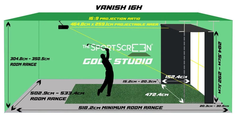 Vanish 16H dimensions and room ranges