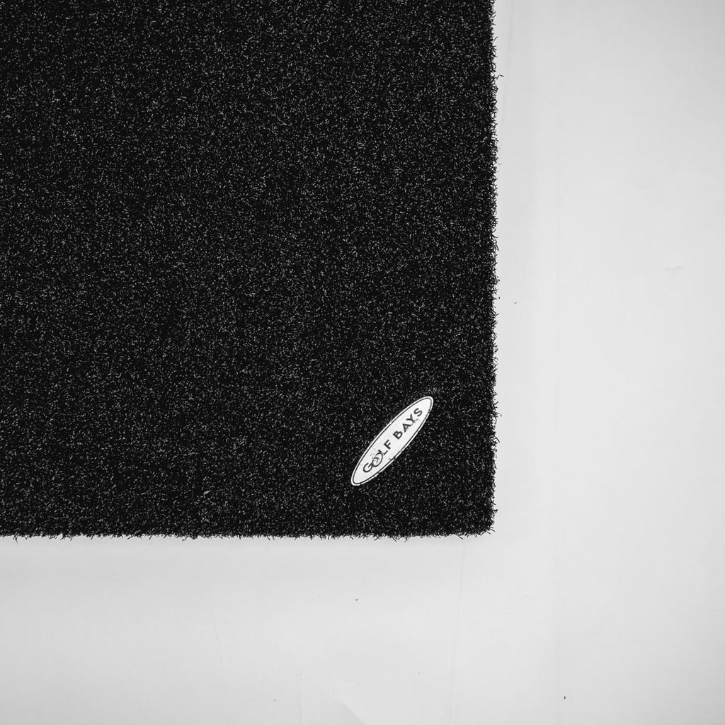 GolfBays Premium Black Hitting Mat 1.5m x 1.5m (4'11 x 4'11)