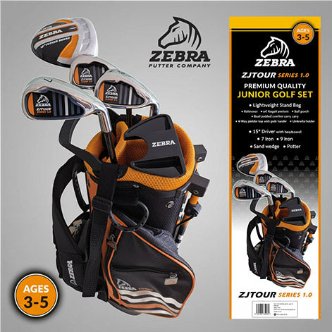 Zebra Golf Junior Tour Boxed Set (Age 6–8 / 116–132cm)