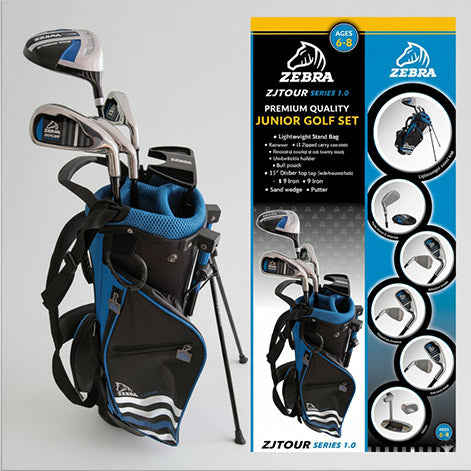 Zebra Golf Junior Tour Boxed Set (Age 6–8 / 116–132cm)