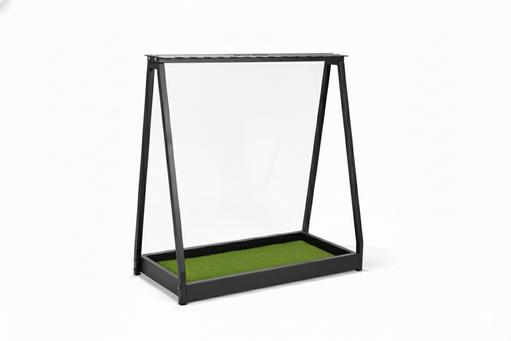 GolfBays Golf Club Storage Rack, Holds 14 Clubs, Indoor Golf Floor Equipment Storage Shelf