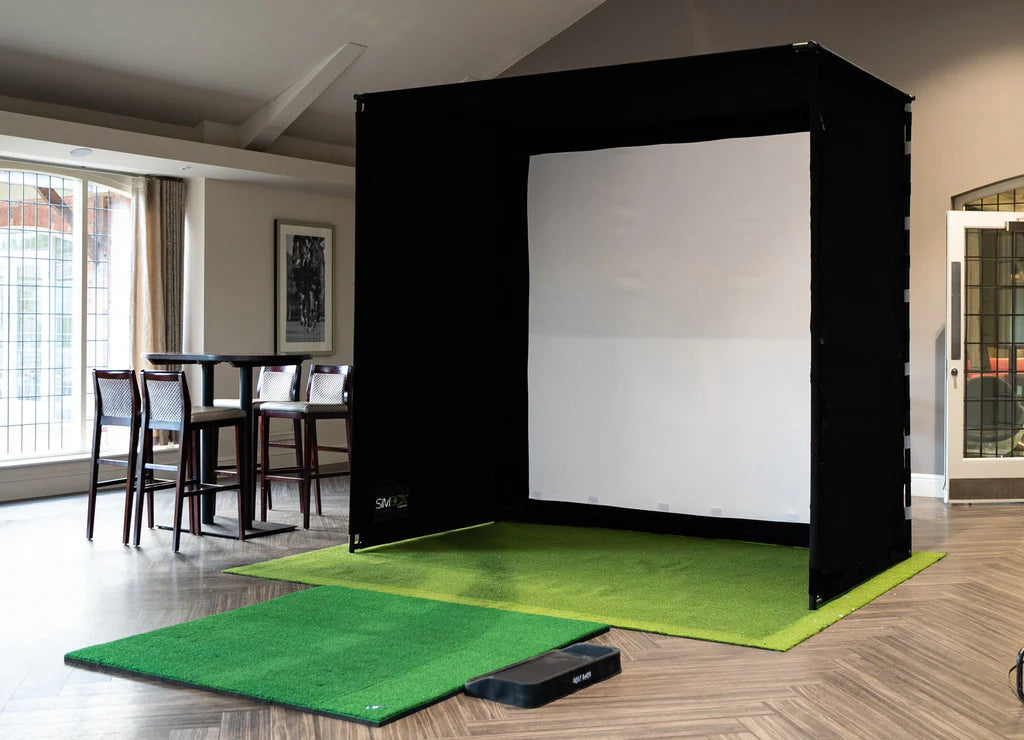 SimBox Golf Simulator Enclosure – 7 sizes (Free Side Barriers Worth £100)