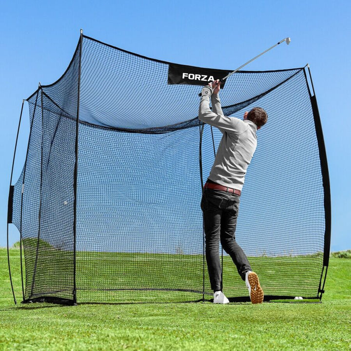 FORZA ProFlex Pop - Up Golf Driving Net/Cage - Open Golfer