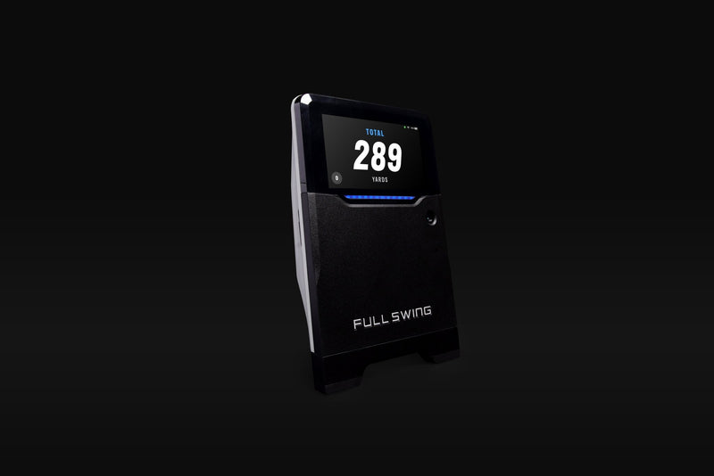 Full Swing KIT launch monitor side angle showing compact design