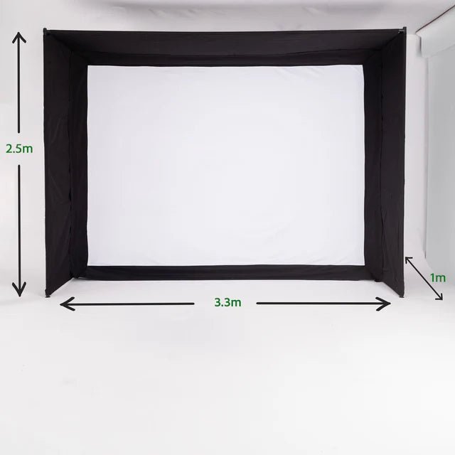 GolfBays EasySim Golf Simulator Enclosure - Open Golfer