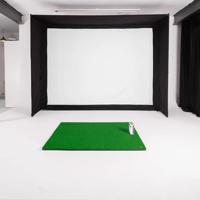 GolfBays EasySim Golf Simulator Enclosure - Open Golfer