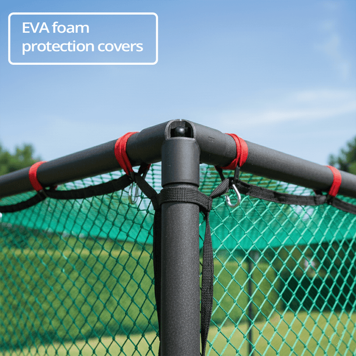 GolfBays Full Swing Golf Practice Driving Net Cage (3m x 3m x 3m) - Open Golfer