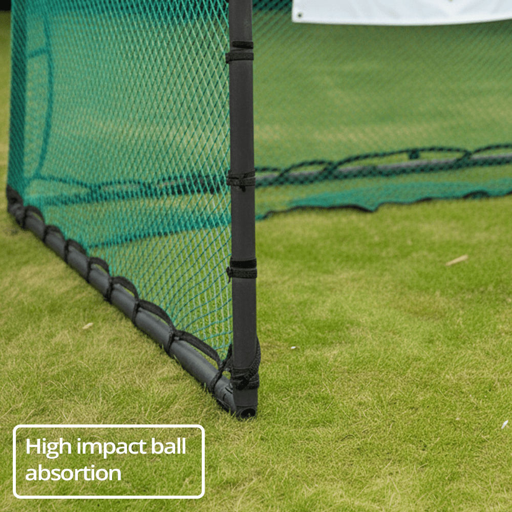 GolfBays Full Swing Golf Practice Driving Net Cage (3m x 3m x 3m) - Open Golfer