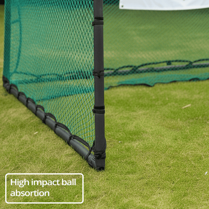 GolfBays Full Swing Golf Practice Driving Net Cage (3m x 3m x 3m) - Open Golfer