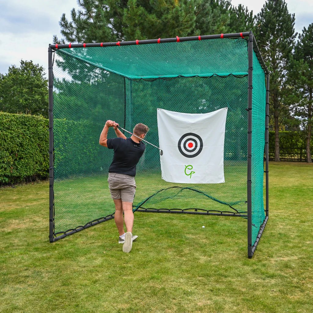 GolfBays Full Swing Golf Practice Driving Net Cage - Open Golfer