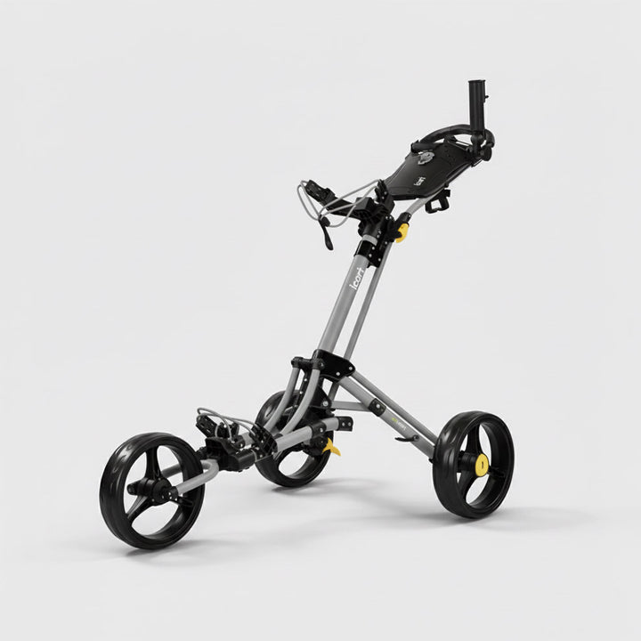 iCart Go - 3 Wheel Push Trolley Grey/Black