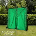 Concertina Folding Golf Cage & Hitting Mat Bundle