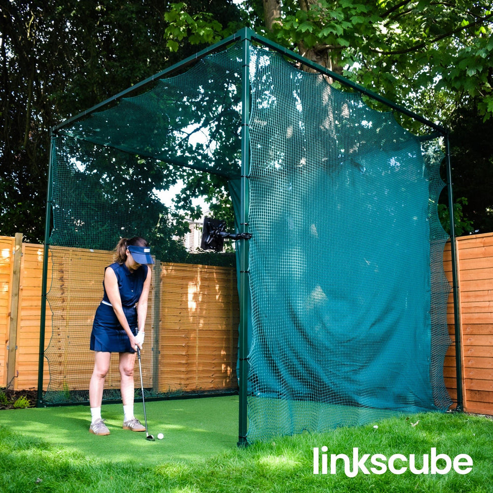 linkscube Golf Practice Net Cage - Open Golfer
