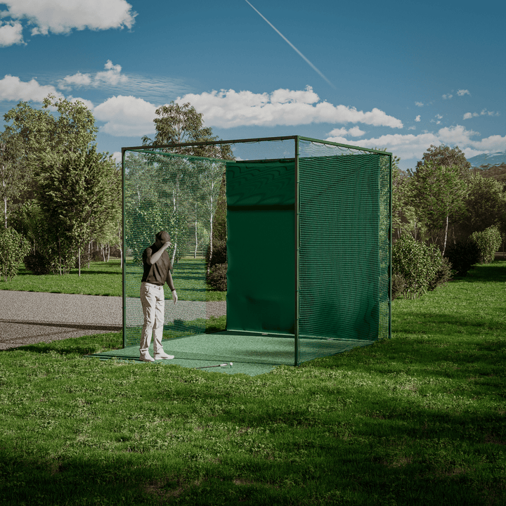 linkscube Golf Practice Net Cage - Open Golfer