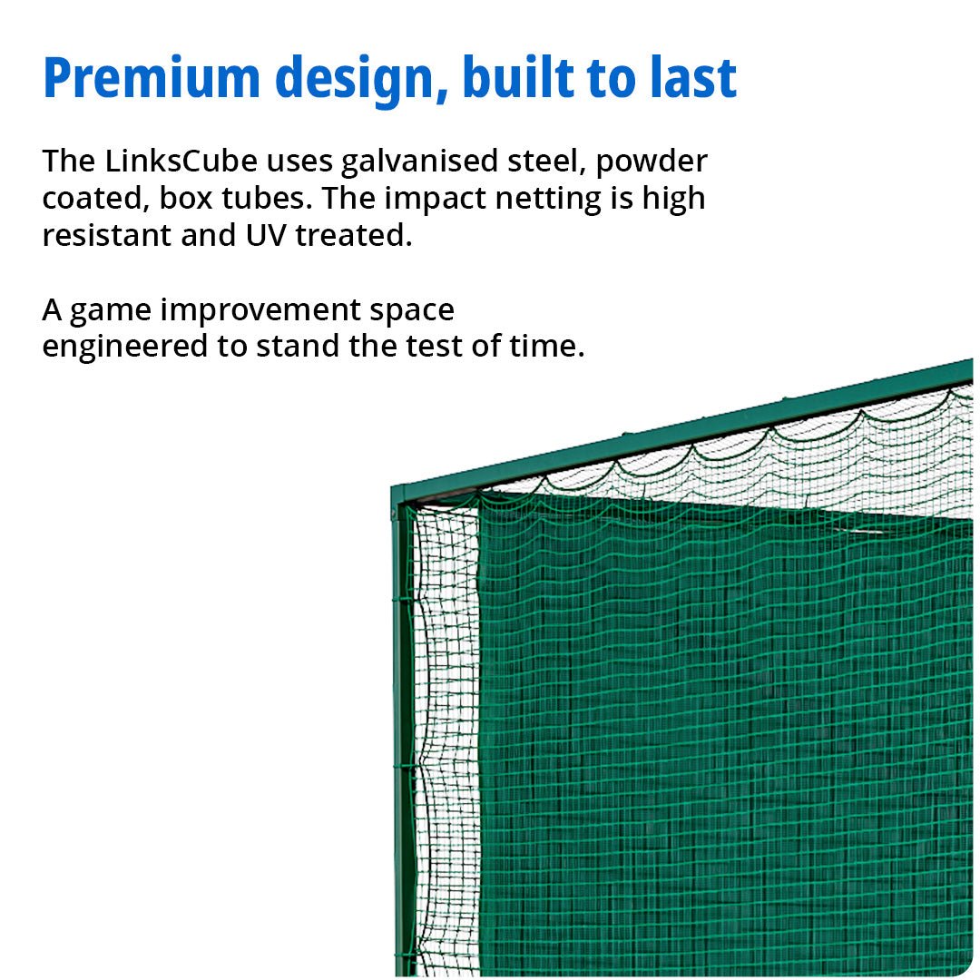 linkscube Golf Practice Net Cage - Open Golfer