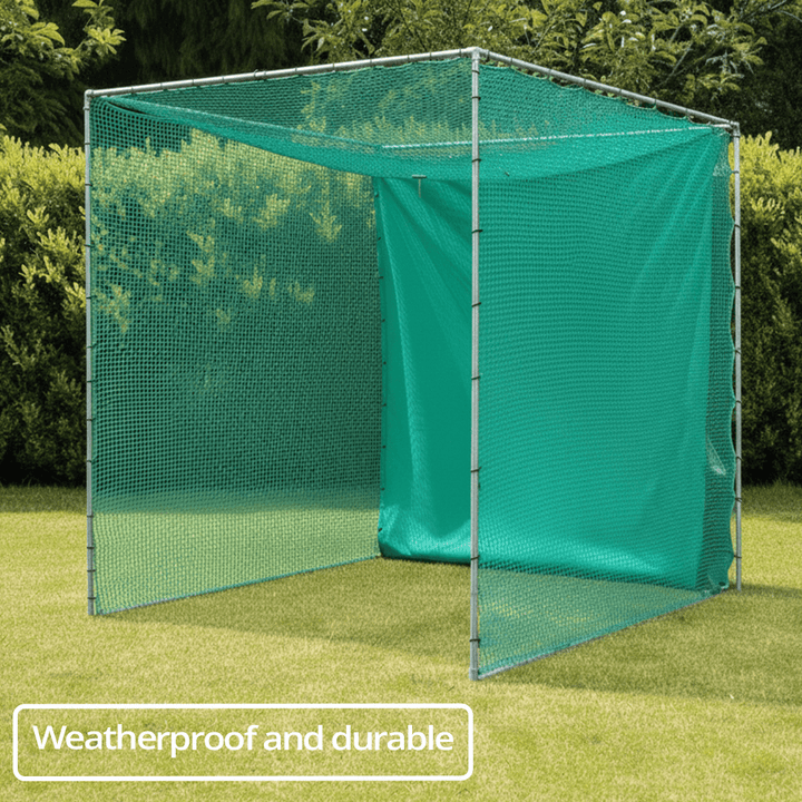 Pro Golf Cage & Hitting Mat Bundle | 3m × 3m × 3m