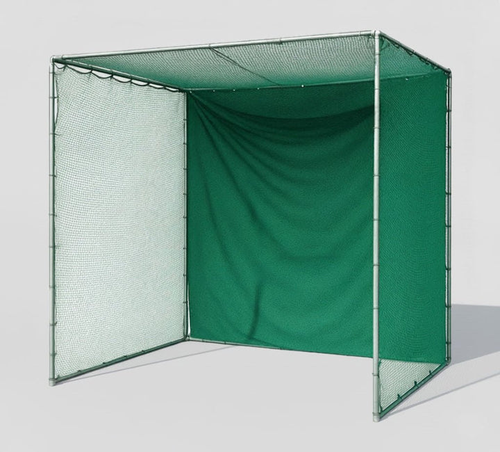 Pro Golf Cage & Hitting Mat Bundle | 3m × 3m × 3m