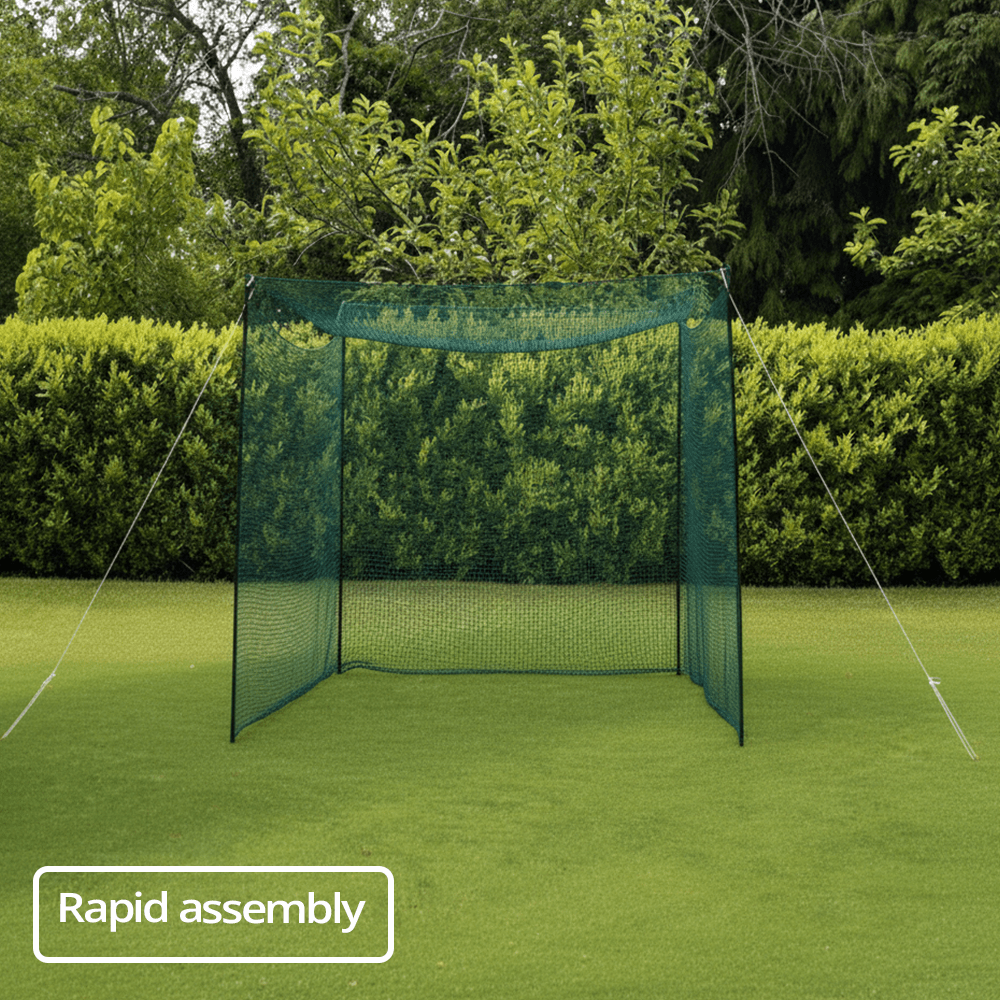 linkscube Portanet golf cage (3m x 3m x 3m) - Open Golfer